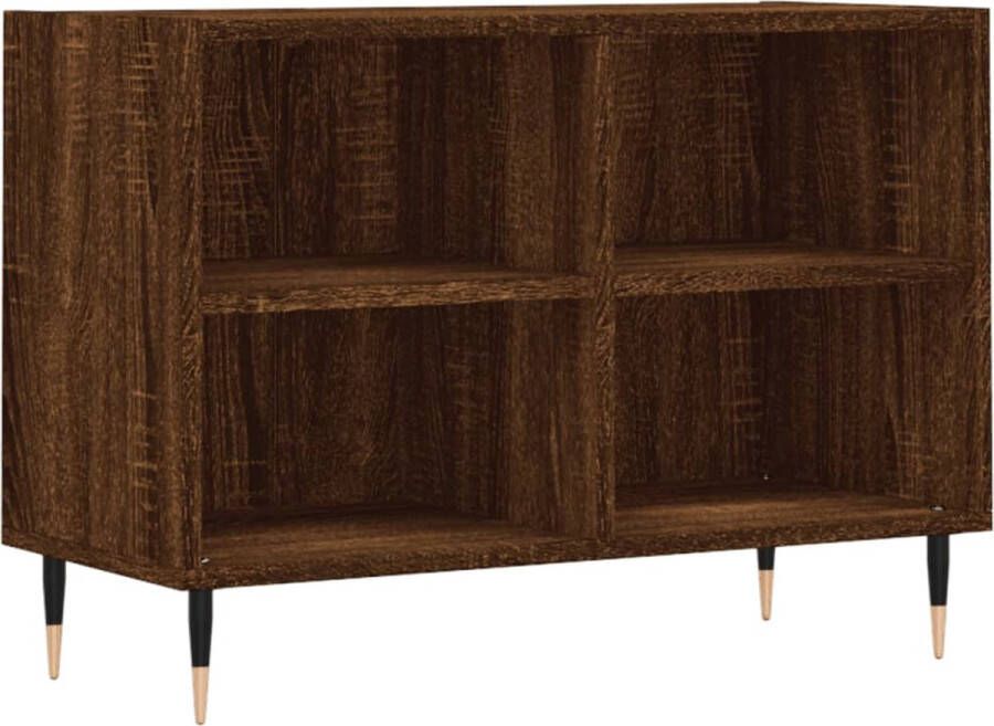 VidaXL -Tv-meubel-69 5x30x50-cm-bewerkt-hout-bruineikenkleurig - Foto 3