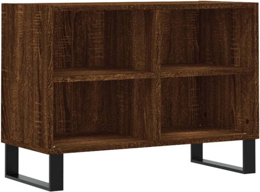 VidaXL -Tv-meubel-69 5x30x50-cm-bewerkt-hout-bruineikenkleurig - Foto 2