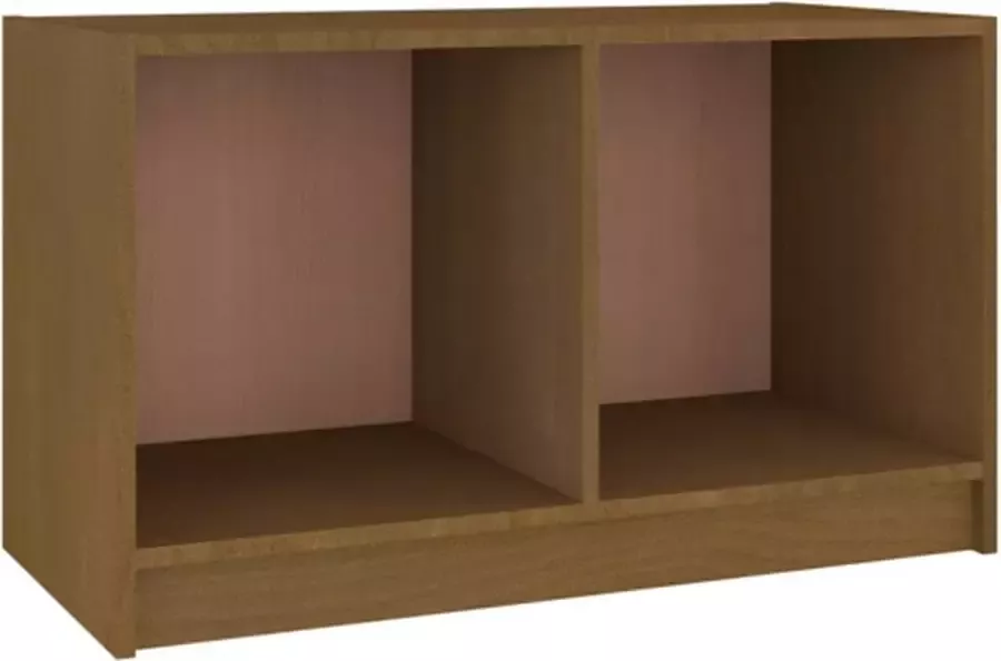 VidaXL -Tv-meubel-70x33x42-cm-massief-grenenhout-honingbruin - Foto 3