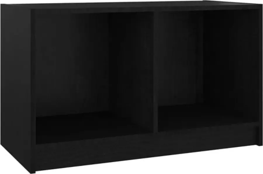 VidaXL -Tv-meubel-70x33x42-cm-massief-grenenhout-zwart - Foto 3