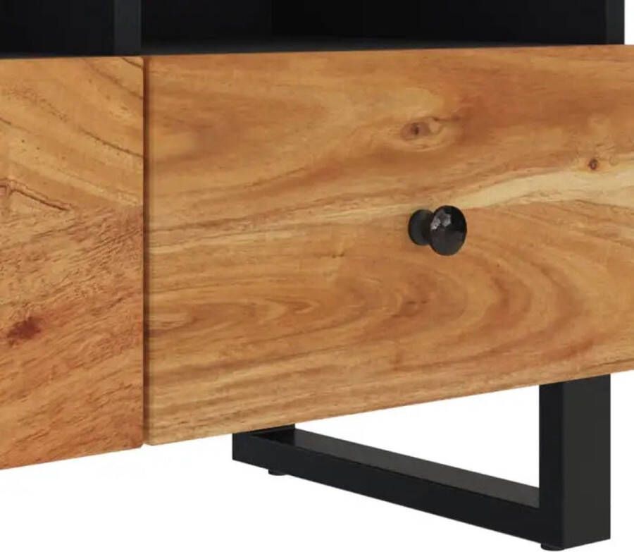 VidaXL -Tv-meubel-70x33x46cm-massief-teruggewonnen-hout - Foto 5