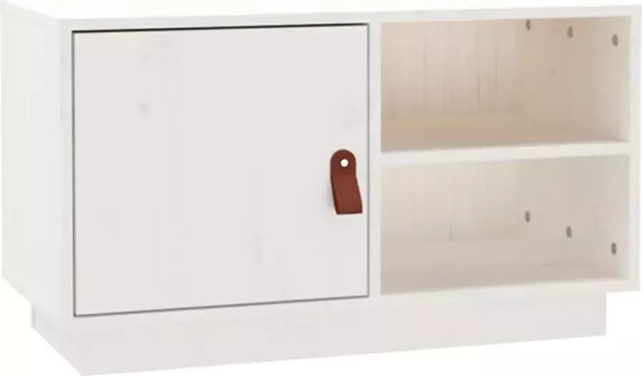 VidaXL -Tv-meubel-70x34x40-cm-massief-grenenhout-wit - Foto 6