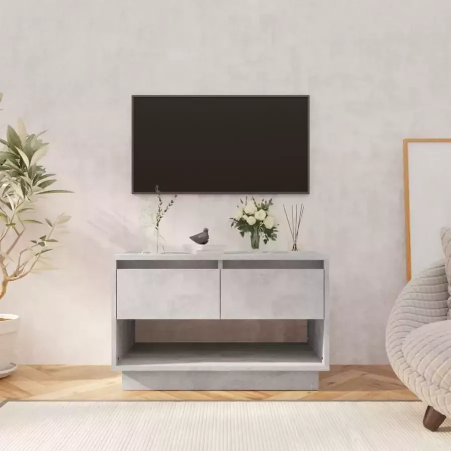 VidaXL Tv meubel 70x41x44 cm spaanplaat betongrijs