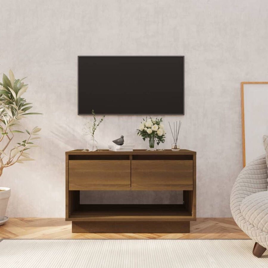 VidaXL -Tv-meubel-70x41x44-cm-bewerkt-hout-bruin-eikenkleur - Foto 2