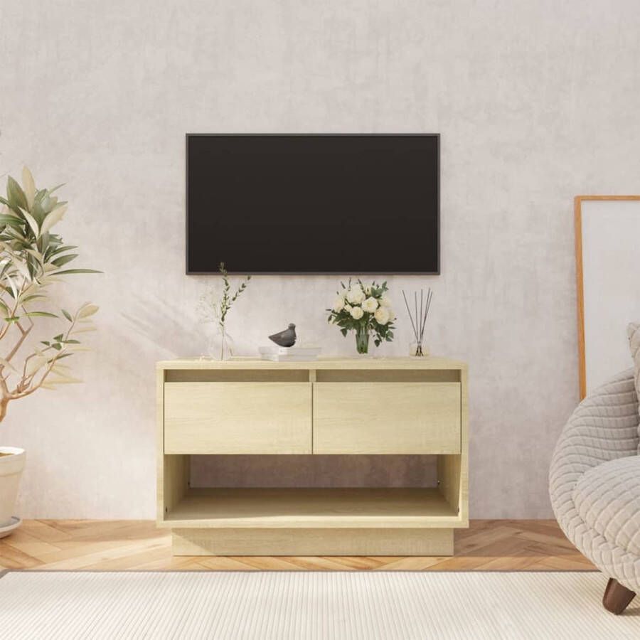 VidaXL -Tv-meubel-70x41x44-cm-bewerkt-hout-sonoma-eikenkleurig