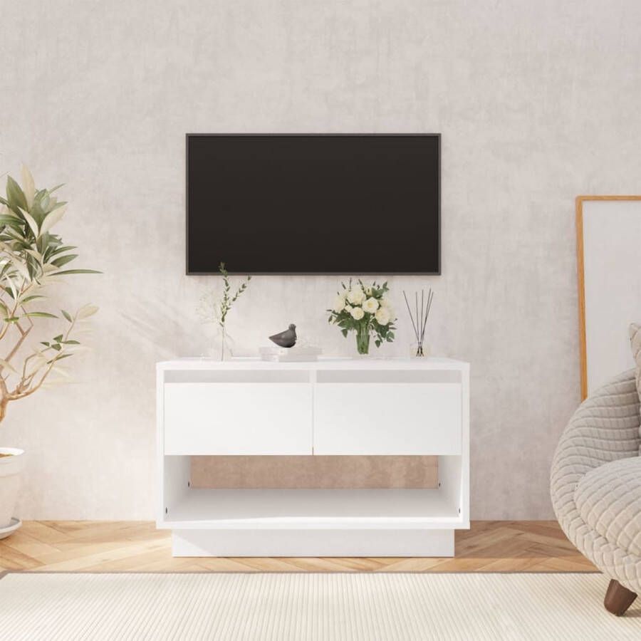 VidaXL -Tv-meubel-40x41x44-cm-bewerkt-hout-wit