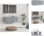 VidaXL TV-meubel 80 x 30 x 30 cm grijs sonoma eiken Kast - Thumbnail 2