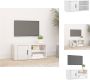 VidaXL TV-meubel 80 x 31.5 x 36 cm Hoogglans wit Bewerkt hout Kast - Thumbnail 2