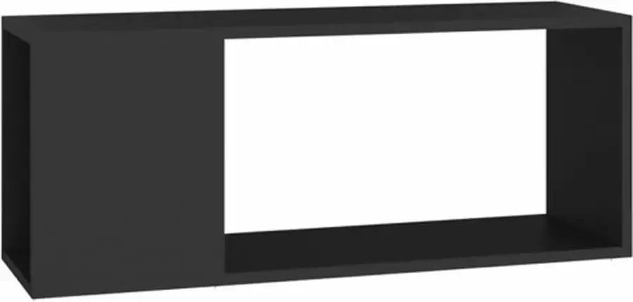 VidaXL -Tv-meubel-80x24x32-cm-bewerkt-hout-zwart - Foto 4