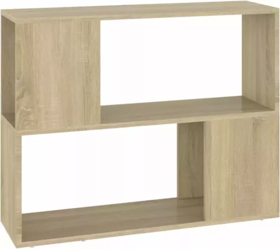 VidaXL Tv-meubel 80x24x63 cm spaanplaat sonoma eikenkleurig - Foto 2