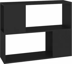 VidaXL Tv-meubel 80x24x63 cm spaanplaat zwart