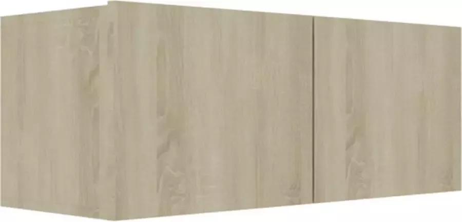 VidaXL -Tv-meubel-80x30x30-cm-bewerkt-hout-sonoma-eikenkleurig - Foto 3