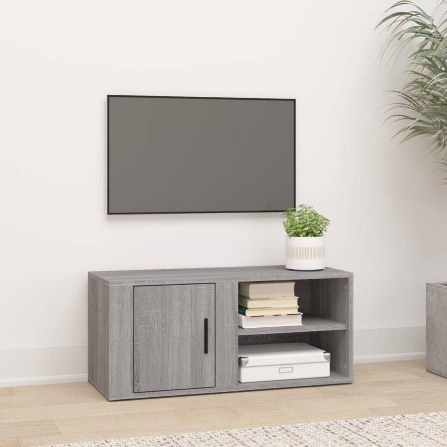 VidaXL -Tv-meubel-80x31 5x36-cm-bewerkt-hout-grijs-sonoma-eikenkleurig - Foto 1