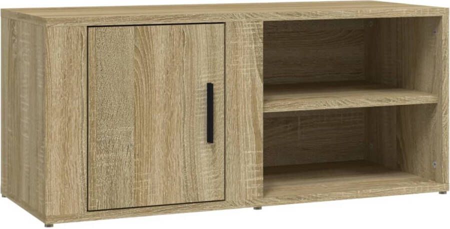 VidaXL -Tv-meubel-80x31 5x36-cm-bewerkt-hout-sonoma-eikenkleurig - Foto 2