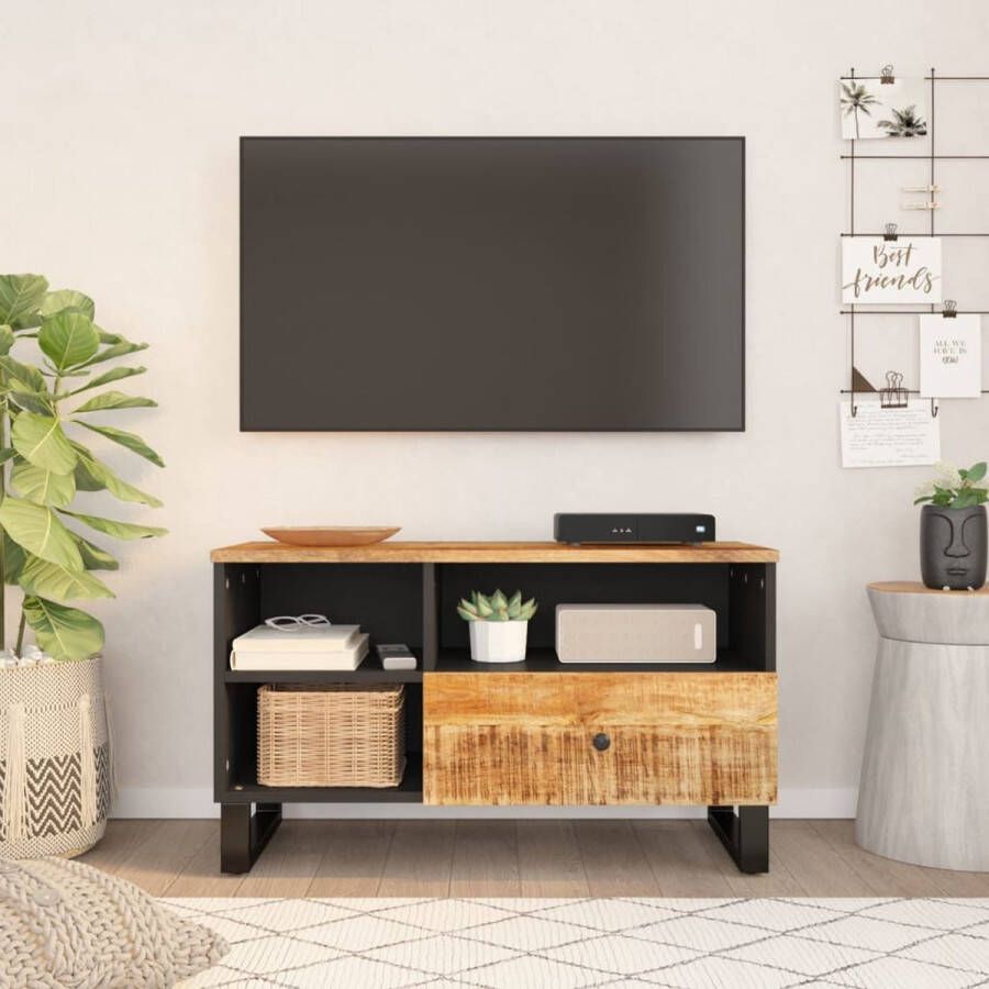 VidaXL -Tv-meubel-80x33x46-cm-massief-mangohout-en-bewerkt-hout