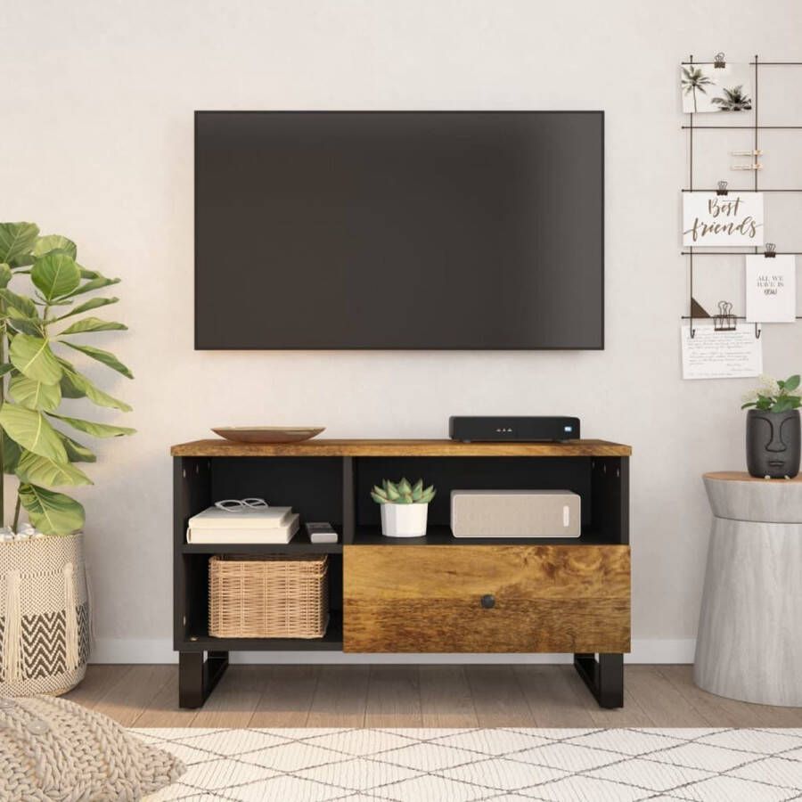 VidaXL -Tv-meubel-80x33x46-cm-massief-mangohout-en-bewerkt-hout