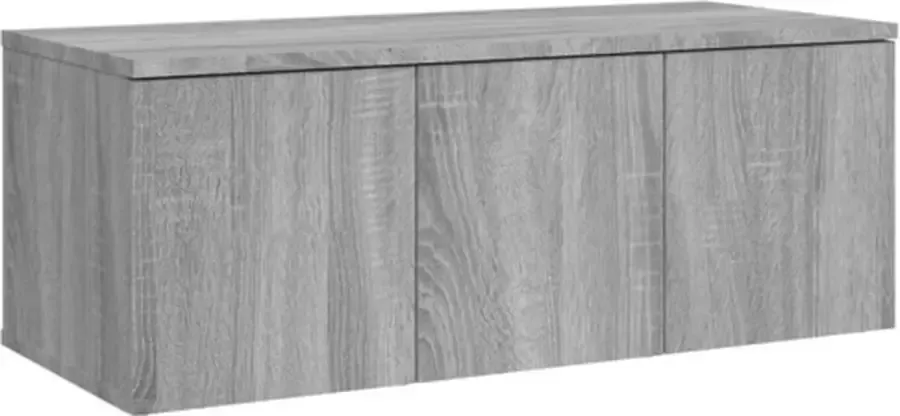 VidaXL -Tv-meubel-80x34x30-cm-bewerkt-hout-grijs-sonoma-eikenkleurig - Foto 4