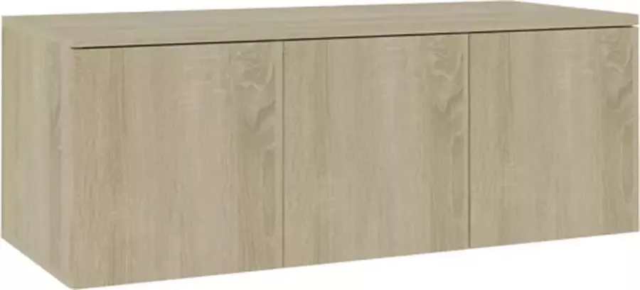 VidaXL -Tv-meubel-80x34x30-cm-bewerkt-hout-sonoma-eikenkleurig - Foto 4