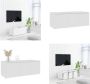 VidaXL Tv-meubel 80x34x30 cm spaanplaat wit Tv-meubel Tv-meubels Tv-meubelen Tv-meubilair - Thumbnail 3