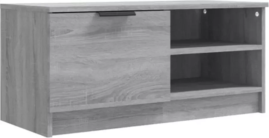 VidaXL -Tv-meubel-80x35x36 5-cm-bewerkt-hout-grijs-sonoma-eikenkleurig - Foto 4