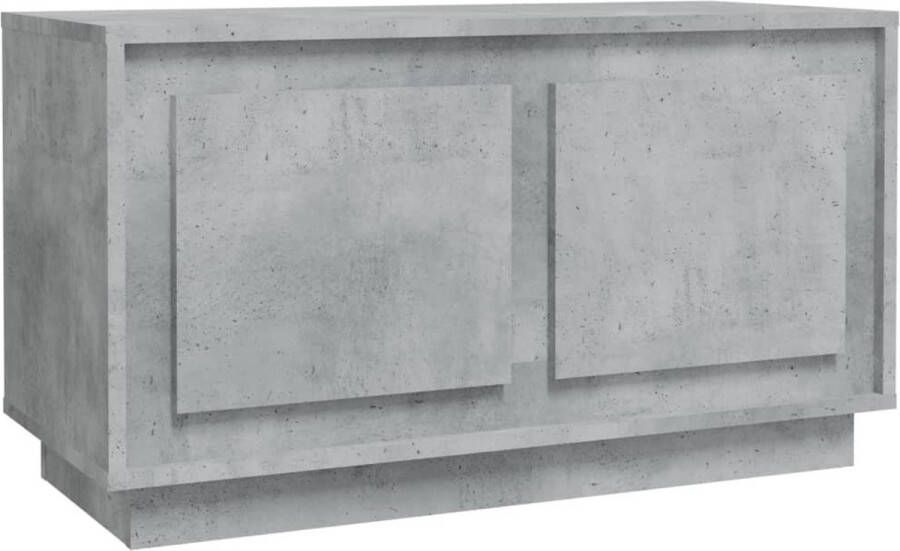 VidaXL -Tv-meubel-80x35x45-cm-bewerkt-hout-betongrijs - Foto 4