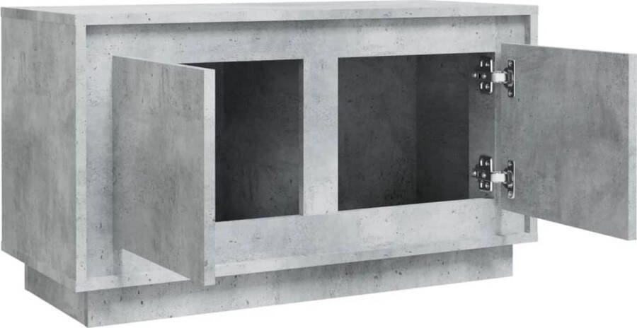 VidaXL -Tv-meubel-80x35x45-cm-bewerkt-hout-betongrijs - Foto 5