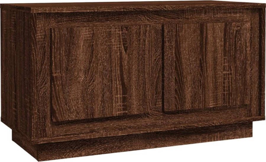 VidaXL -Tv-meubel-80x35x45-cm-bewerkt-hout-bruineikenkleurig - Foto 2