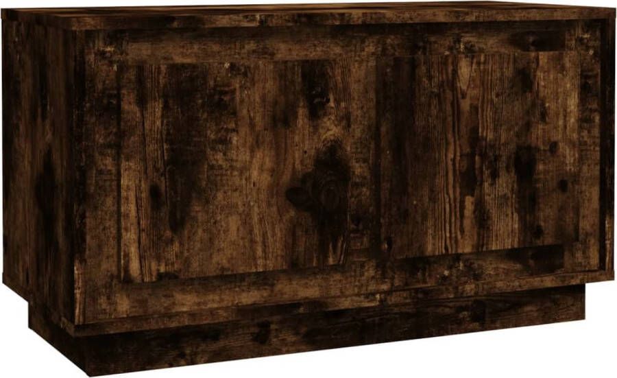 VidaXL -Tv-meubel-80x35x45-cm-bewerkt-hout-gerookt-eikenkleurig - Foto 2