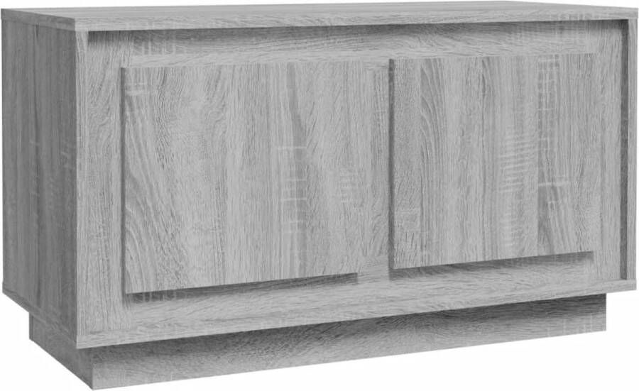 VidaXL -Tv-meubel-80x35x45-cm-bewerkt-hout-grijs-sonoma-eikenkleurig - Foto 3