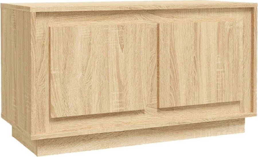 VidaXL -Tv-meubel-80x35x45-cm-bewerkt-hout-sonoma-eikenkleurig - Foto 2