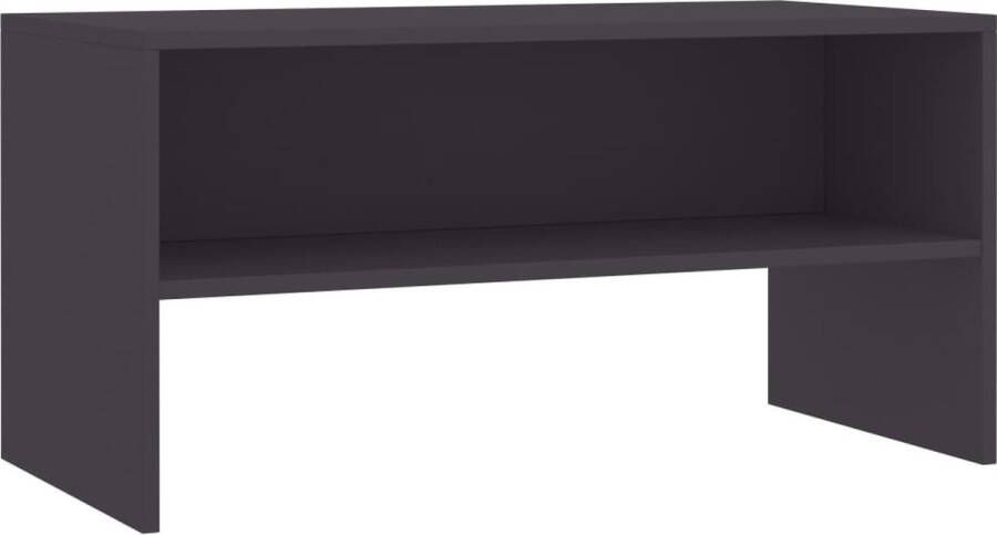 VidaXL -Tv-meubel-80x40x40-cm-bewerkt-hout-grijs - Foto 1