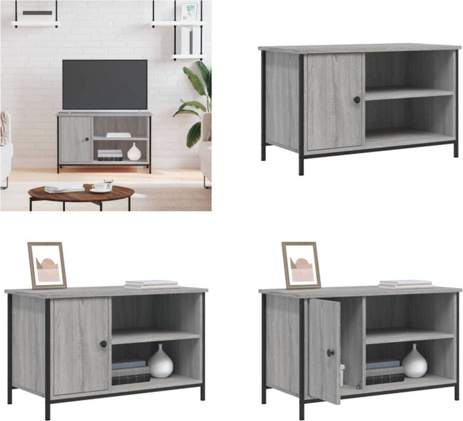 VidaXL -Tv-meubel-80x40x50-cm-bewerkt-hout-grijs-sonoma-eikenkleurig
