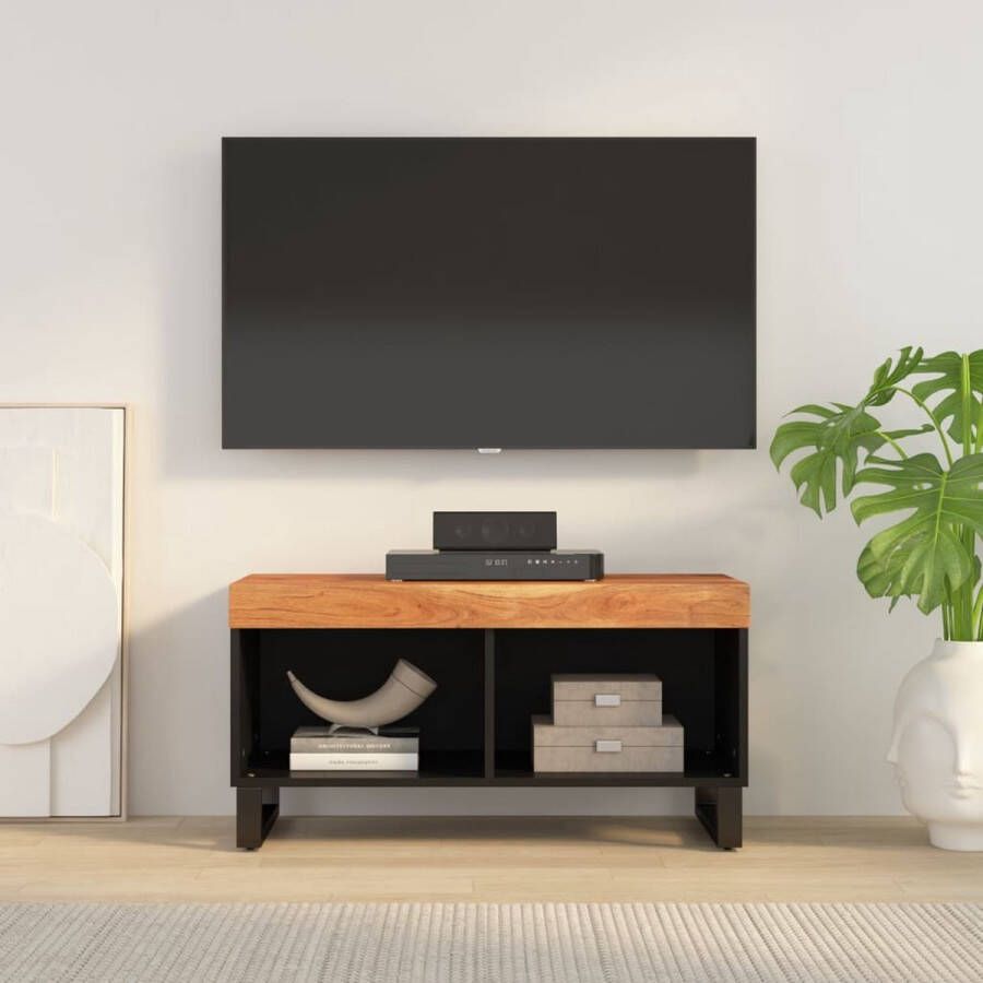 VidaXL Tv meubel 85x33x43 5 cm massief acaciahout