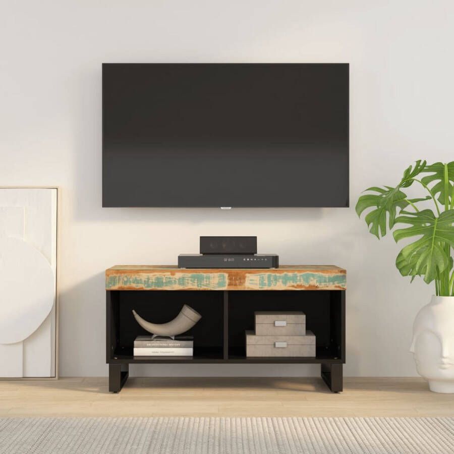 VidaXL Tv meubel 85x33x43 5 cm massief gerecycled hout