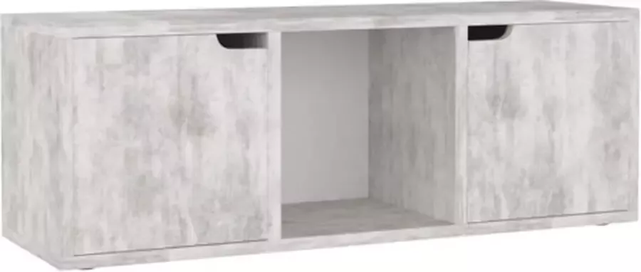 VidaXL -Tv-meubel-88 5x27 5x30 5-cm-bewerkt-hout-betongrijs - Foto 4