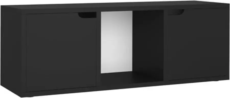VidaXL -Tv-meubel-88 5x27 5x30 5-cm-spaanplaat-zwart - Foto 2