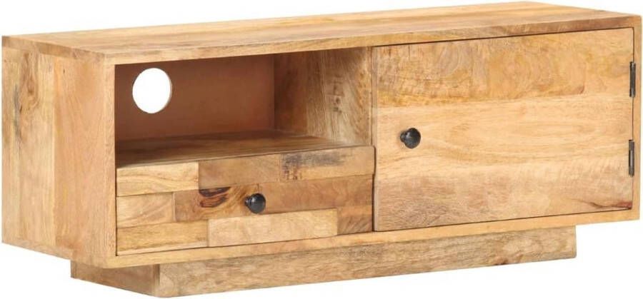 vidaXL Tv meubel 90x30x35 cm massief mangohout