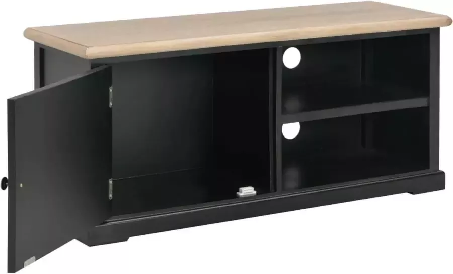 VidaXL -Tv-meubel-90x30x40-cm-hout-zwart