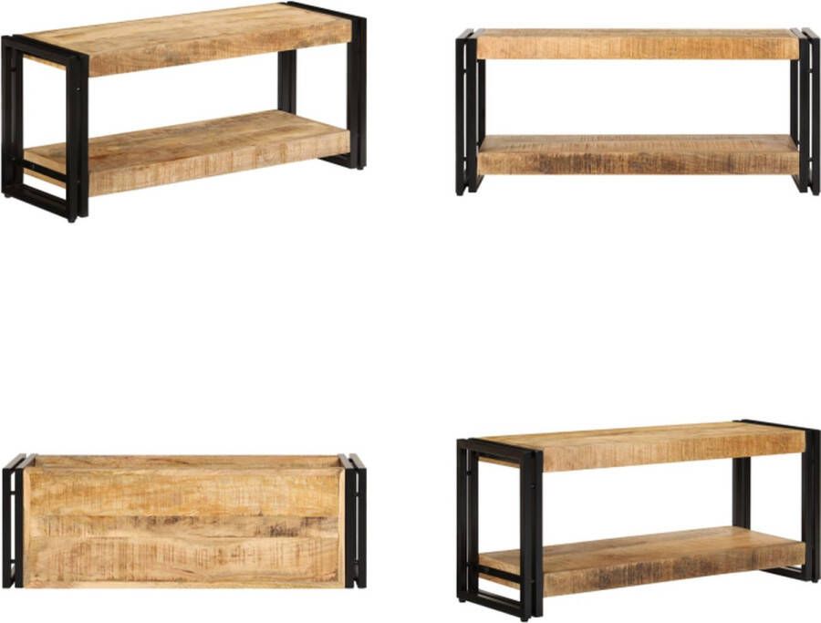 VidaXL Tv-meubel 90x30x40 cm massief mangohout Tv-kast Tv-kasten Tv-meubel Tv-meubels