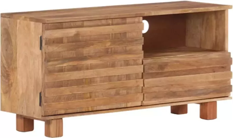 VidaXL Tv-meubel 90x30x45 Cm Massief Mangohout - Foto 1