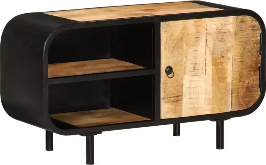VidaXL Tv meubel 90x30x48 cm ruw mangohout
