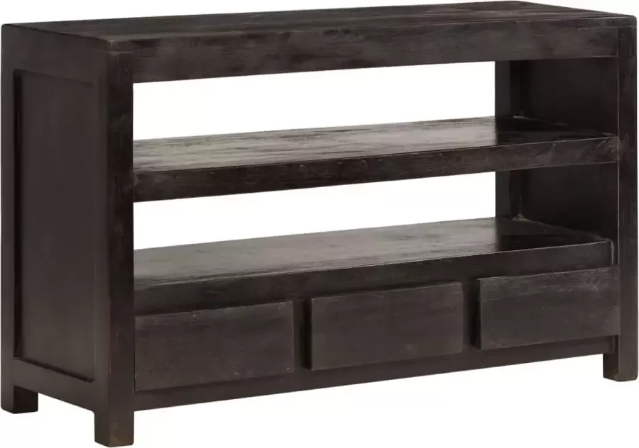 VidaXL -Tv-meubel-90x30x55-cm-massief-acaciahout-donkerbruin - Foto 3