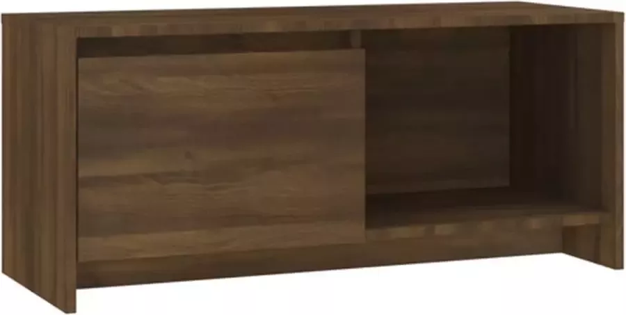 VidaXL -Tv-meubel-90x35x40-cm-bewerkt-hout-bruin-eikenkleur - Foto 4