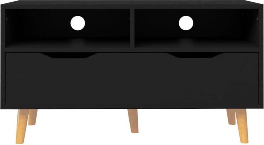 VidaXL -Tv-meubel-90x40x48 5-cm-bewerkt-hout-zwart - Foto 3