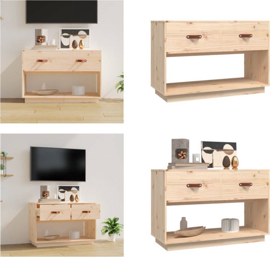 VidaXL -Tv-meubel-90x40x60-cm-massief-grenenhout - Foto 2