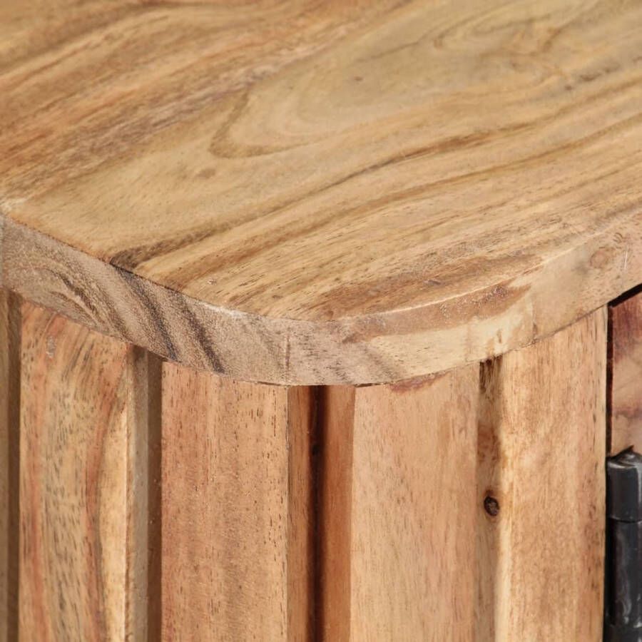 VidaXL Tv-meubel Tv-meubels Tv-meubelen Tv-meubilair Tv-meubel 130x30x45 cm massief acaciahout - Foto 3