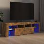 VidaXL TV-meubel Afmetingen- 140 x 36.5 x 40 cm Kleur- Gerookt eiken Met RGB LED-verlichting Kast - Thumbnail 2