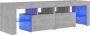 VidaXL Tv-meubel betongrijs 140 x 36.5 x 40 cm RGB LED-verlichting Montage vereist Kast - Thumbnail 2