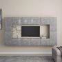 VidaXL Tv-meubel Betongrijs 80 x 30 x 30 cm (L) 30.5 x 30 x 60 cm (M) Kast - Thumbnail 1