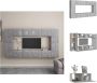 VidaXL Tv-meubel Betongrijs 80 x 30 x 30 cm (L) 30.5 x 30 x 60 cm (M) Kast - Thumbnail 2